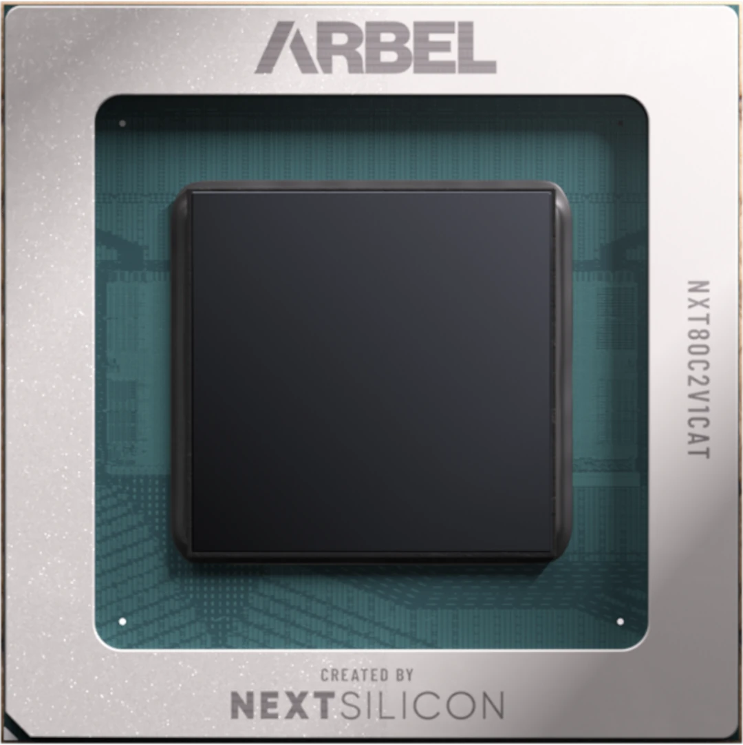 NextSilicon Arbel chip with exposed die