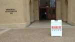 Hot Chips sign at Stanford Memorial Auditorium